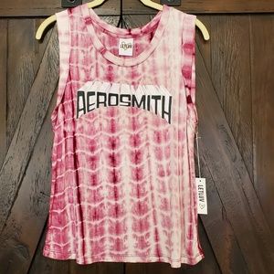 NWT Evereve LETLUV Aerosmith Tie Die Graphic Tank
